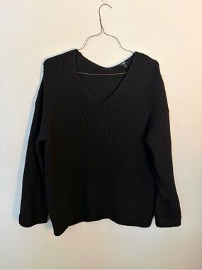 Express V-Neck Black Women's Sweater